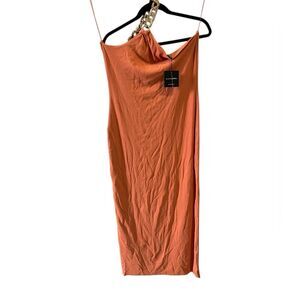 JLUXLABEL Bodycon Dress Orange XL